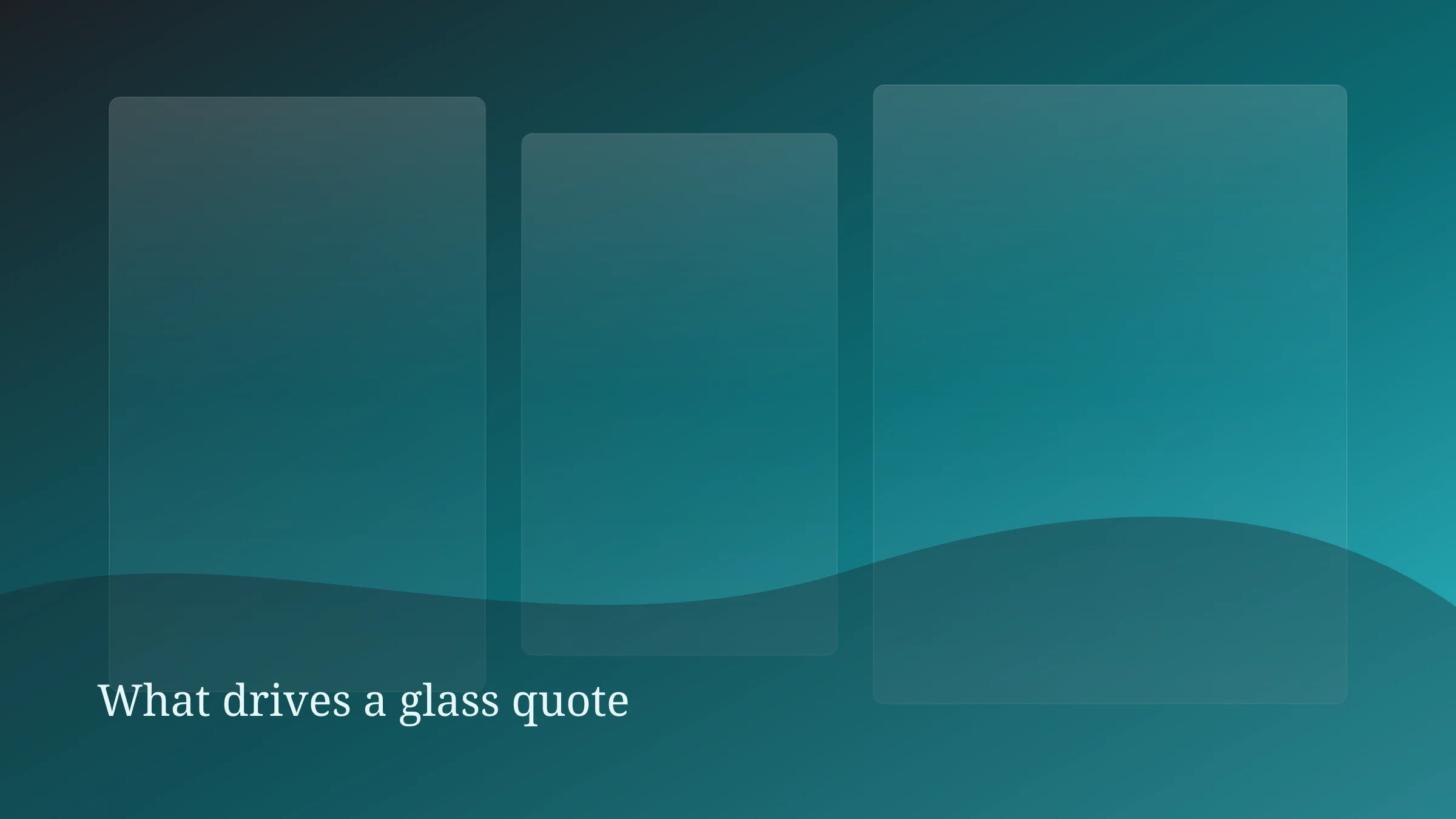 Brushed steel and glass planes suggesting a specification, not a price tag